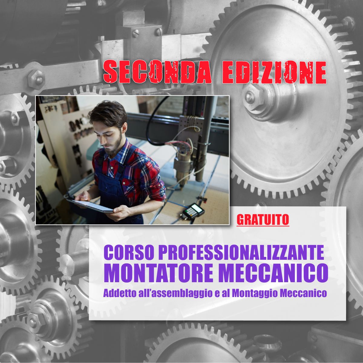 Corso GRATUITO Montatore Meccanico - SECONDA EDIZIONE