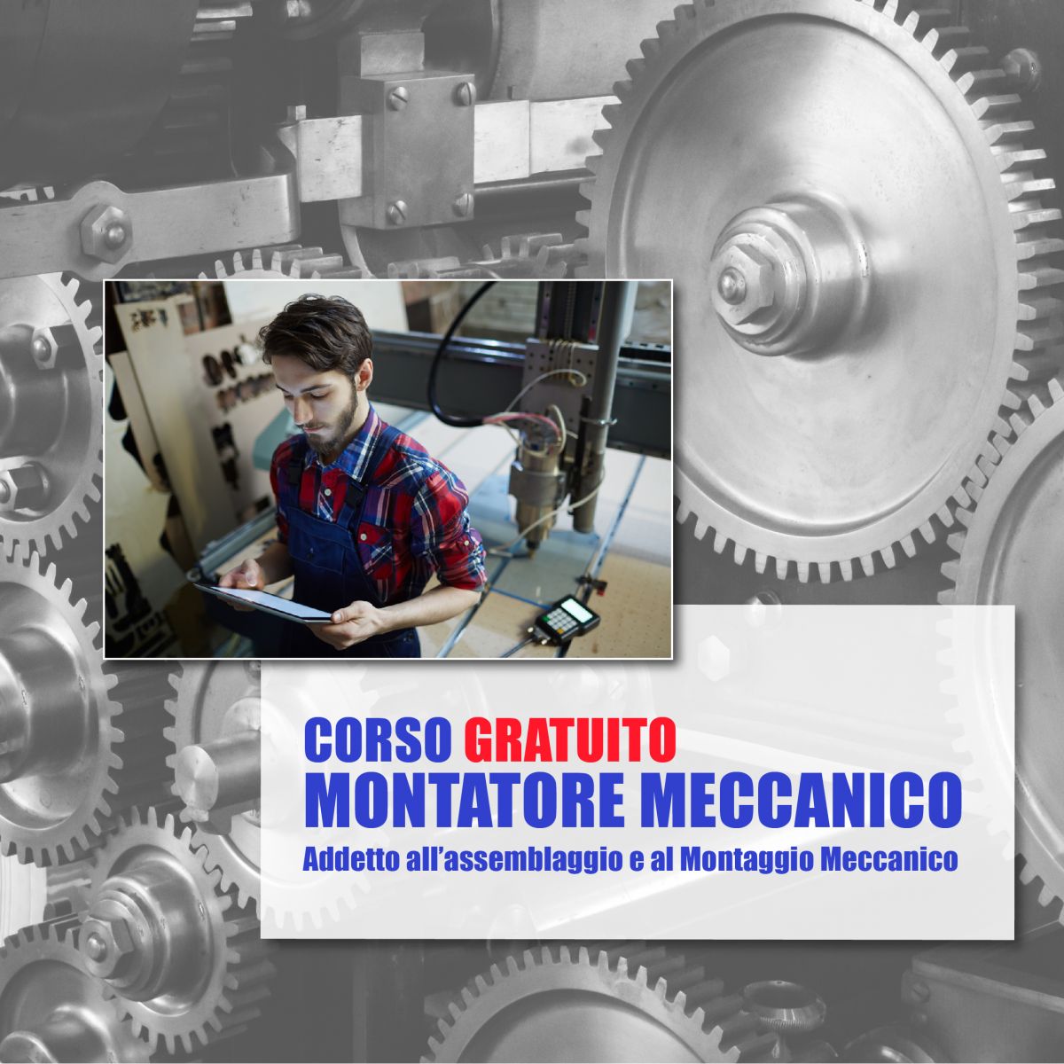 TERMINATO - Corso GRATUITO Montatore Meccanico - copertina
