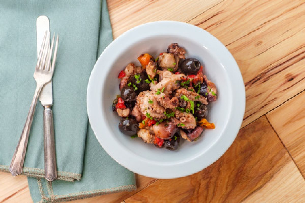 Pulpo a la vinegreta 